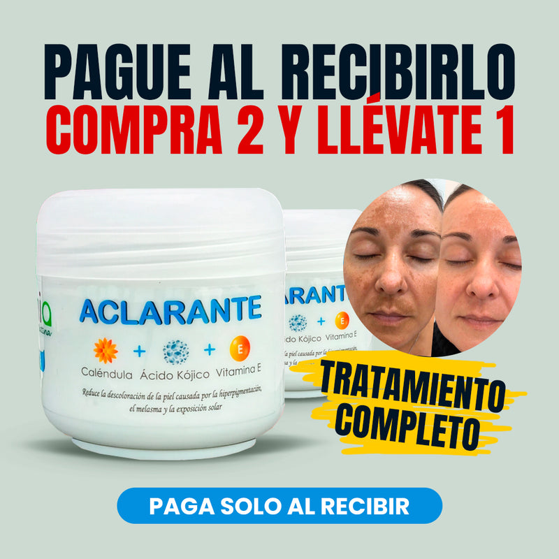 Crema Aclarante Rejuvenecedora Manchas Oscuras - COMPRA 1 Y LLÉVATE 2