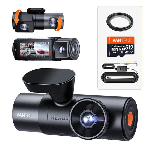 Cámara para coche FHD, 360° - VANTRUE N5 512G